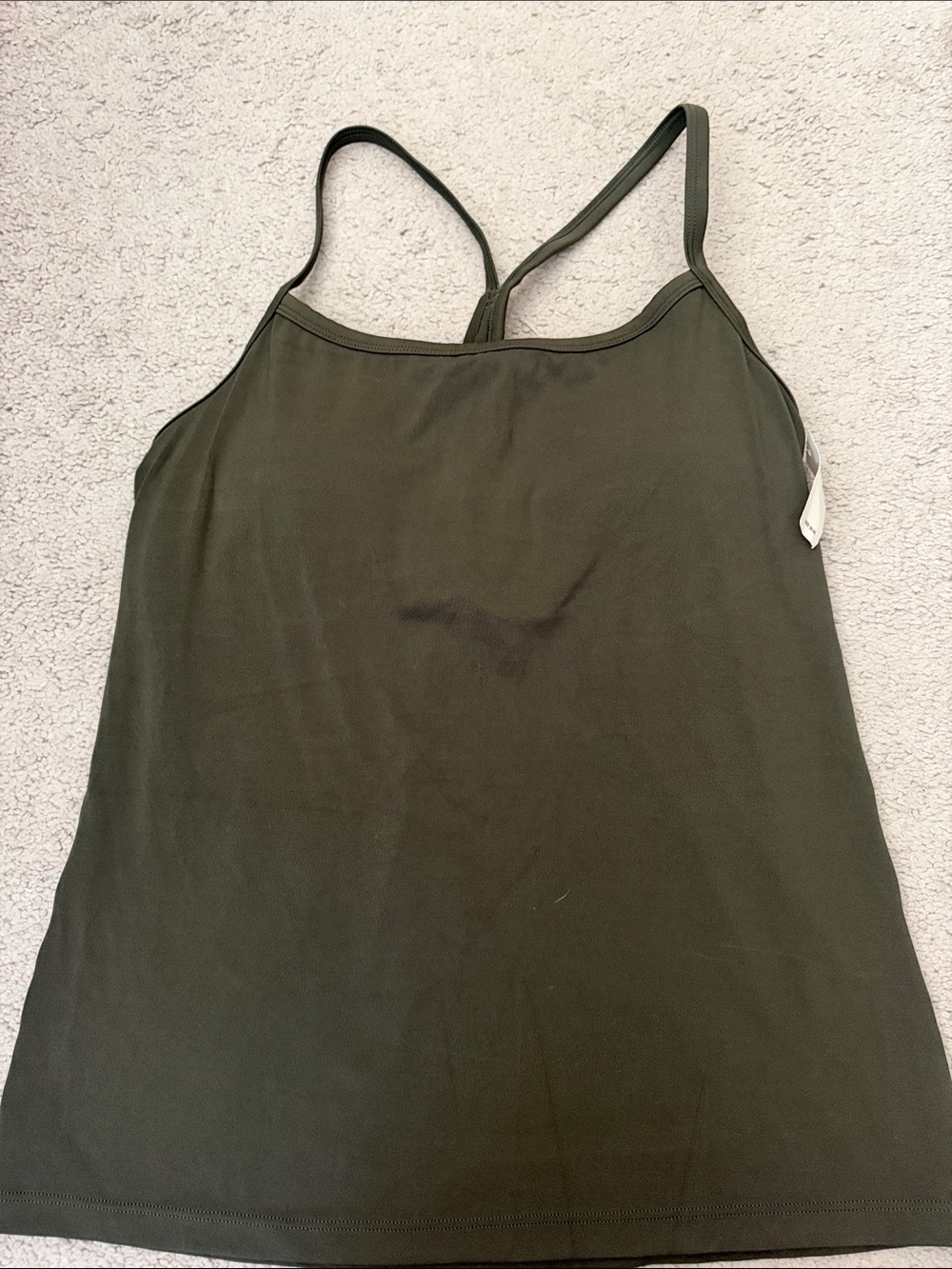 Offline by Aerie Olive Green padded Cami Tank Top